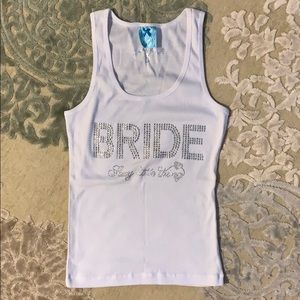 Victoria’s Secret BRIDE rhinestone tank top